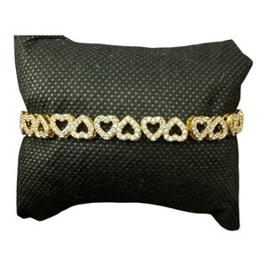 Heart Symbol Bracelet Cubic Zirconia Crystal Love Bracelet Valentine’s 2281